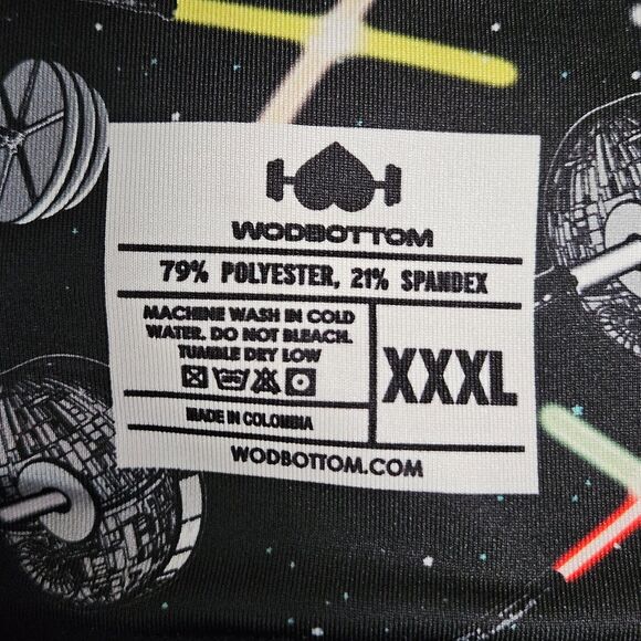 WODBOTTOM Star‎ Wars Black Lightsaber Print Women's Print Booty Shorts Size XXXL - Picture 5 of 5